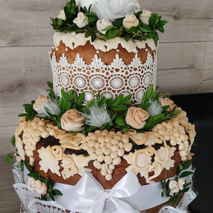 Свадебный каравай, хлеб. Свадебный торт, фото 11