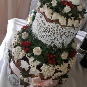 Свадебный каравай, хлеб. Свадебный торт, фото 12