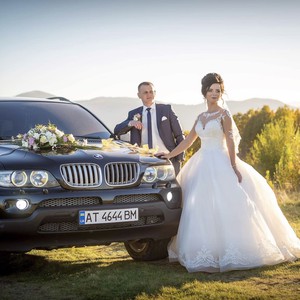 Весільний кортеж BMW X5 та Volkswagen Touareg, фото 2