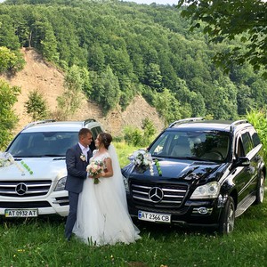 Весільний кортеж Mercedes GL Чорний та Білий, фото 7