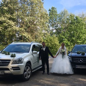 Весільний кортеж Mercedes GL Чорний та Білий, фото 10
