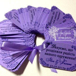 Свадебные приглашения и аксессуары от Иры Скробач, фото 17