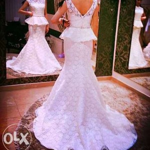 Продам свадебное дизайнерское платье, фото 4