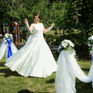 Продам дизайнерське весільне плаття, фото 4