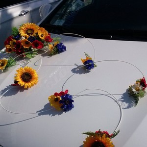 Украшения на свадебные автомобили, фото 9