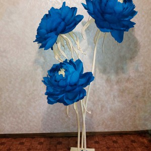 Паперові квіти, зростові квіти, фото 15