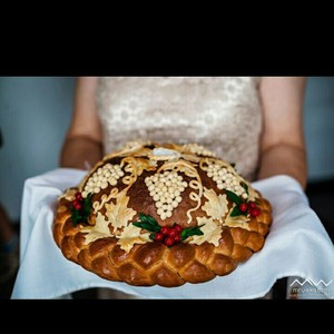 Свадебный каравай, хлеб. Свадебный торт, фото 5