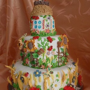 Свадебный каравай, хлеб. Свадебный торт, фото 15