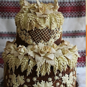 Весільний коровай, хліб. Весільний торт, фото 24