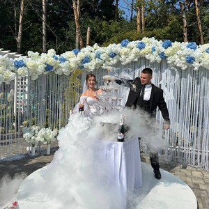 Піраміда з келехів шампанського, фото 4