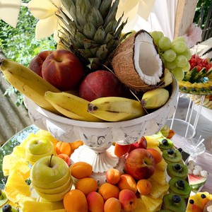 Фруктовий стіл, фруктові композиції, фонтани, фото 9