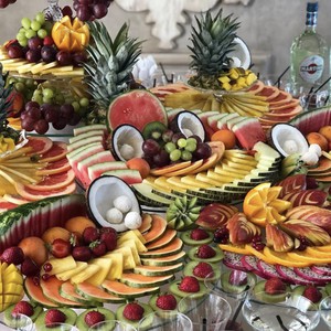 Фруктовий стіл, фруктові композиції, фонтани, фото 5
