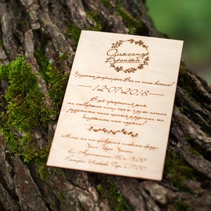 Запрошення та фотокниги з дерева, фото 2