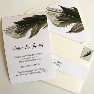 Весільні запрошення від  Studio "Birddesign", фото 34
