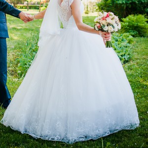 Продам белое свадебное платье, фото 5