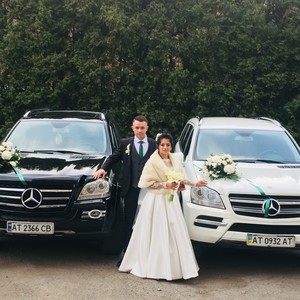 Весільний кортеж Mercedes GL Чорний та Білий, фото 14