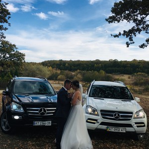 Весільний кортеж Mercedes GL Чорний та Білий, фото 2