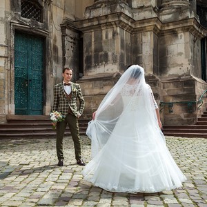 Бомбезна весільна сукня 50-54р, фото 3