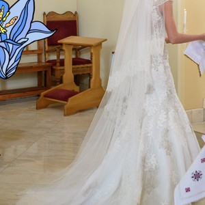 Весільне плаття в стилі рибки, фото 5