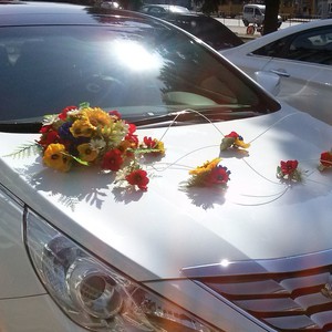 Украшения на свадебные автомобили, фото 8