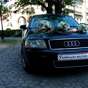 Чорна Audi A6 автокортеж весільне авто, фото 3